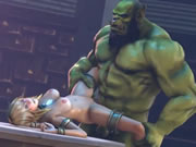 3D色情動畫 人與怪物